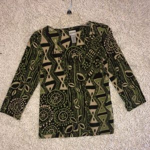 Chico’s top 3/4 sleeve size 1(M)